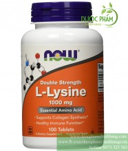 Viên uống trị mụn L-Lysine Now 1000mg