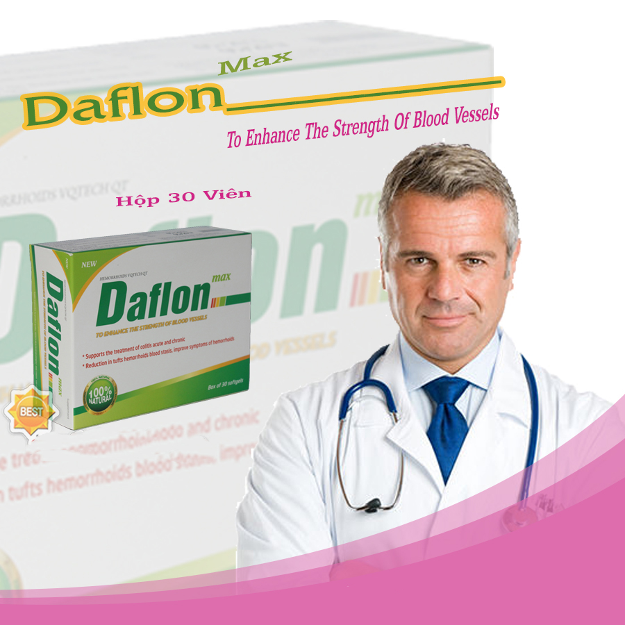 Viên uống hỗ trợ điều trị trĩ Daflon Max 30 viên