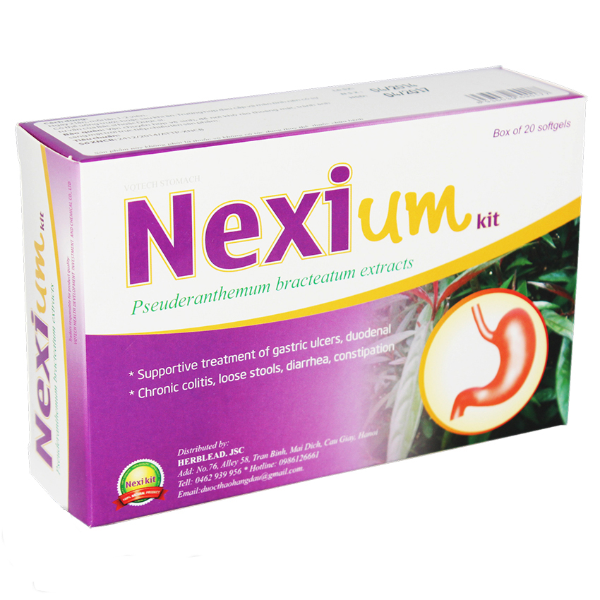 Viên hỗ trợ điều trị viêm loét dạ dày Nexium kit